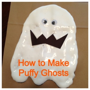 How to Make Puffy Ghosts